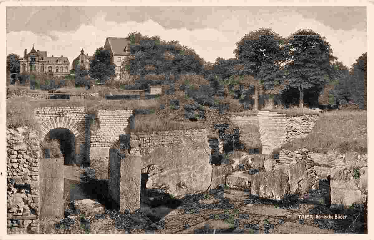 Konz. Römische Bäder Ruinen, 1937