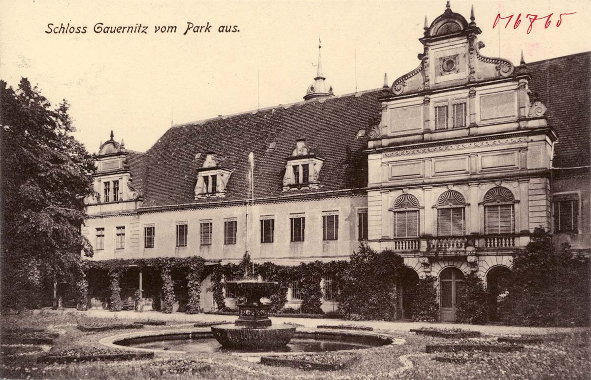Klipphausen. Gauernitz - Schloss und bunnen, 1913