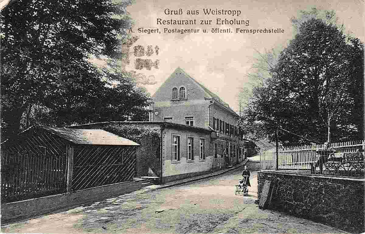 Klipphausen. Weistropp - Restaurant und Gasthof zur Erholung, 1926