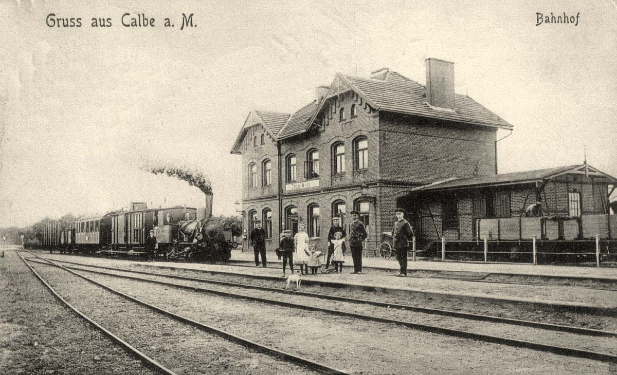Kalbe (Milde). Bahnhof, 1910