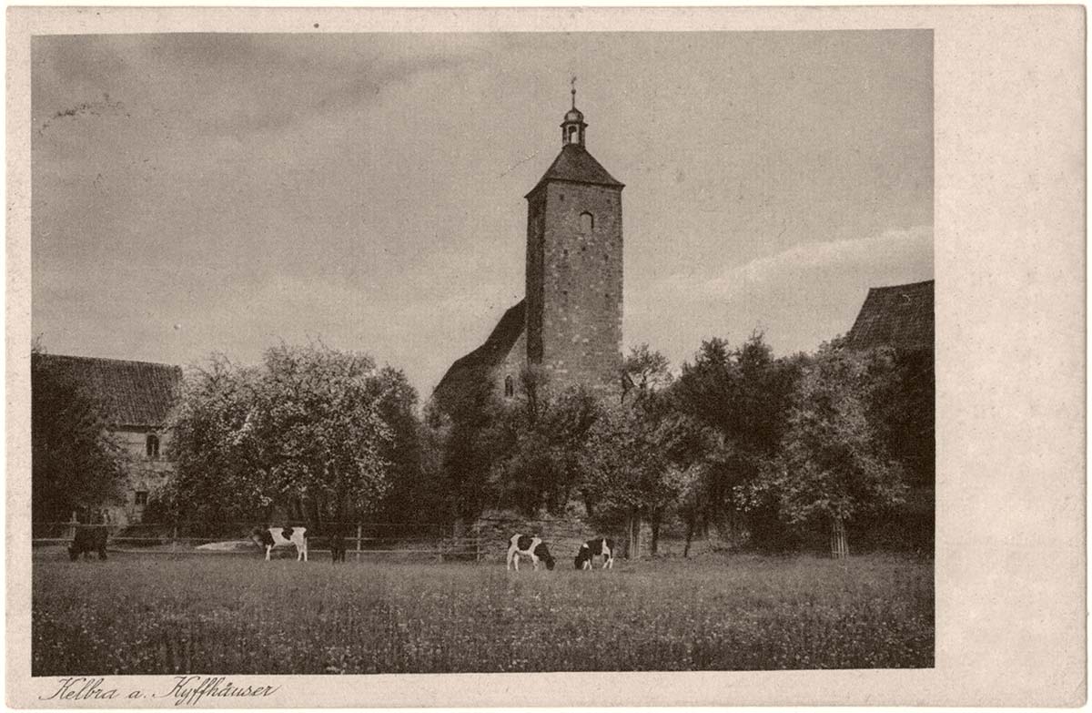 Kelbra (Kyffhäuser). Klostergarten, Kirche, 1929