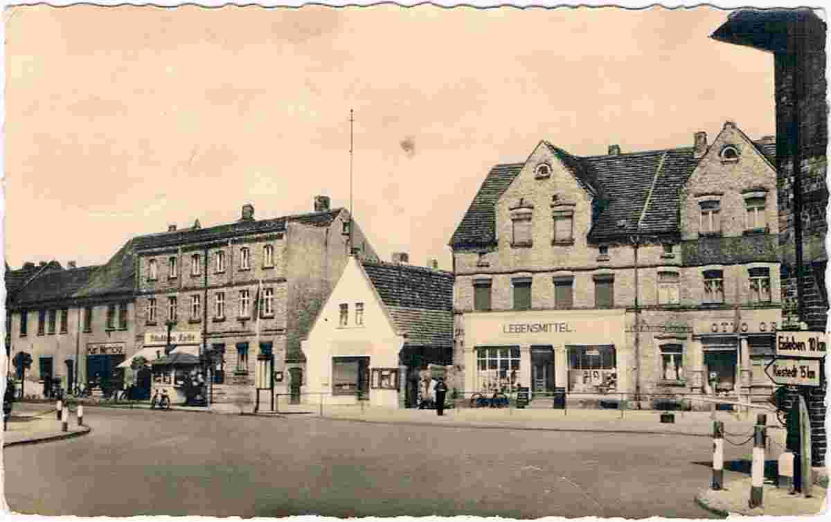 Klostermansfeld. Blick zur Straße, 1958