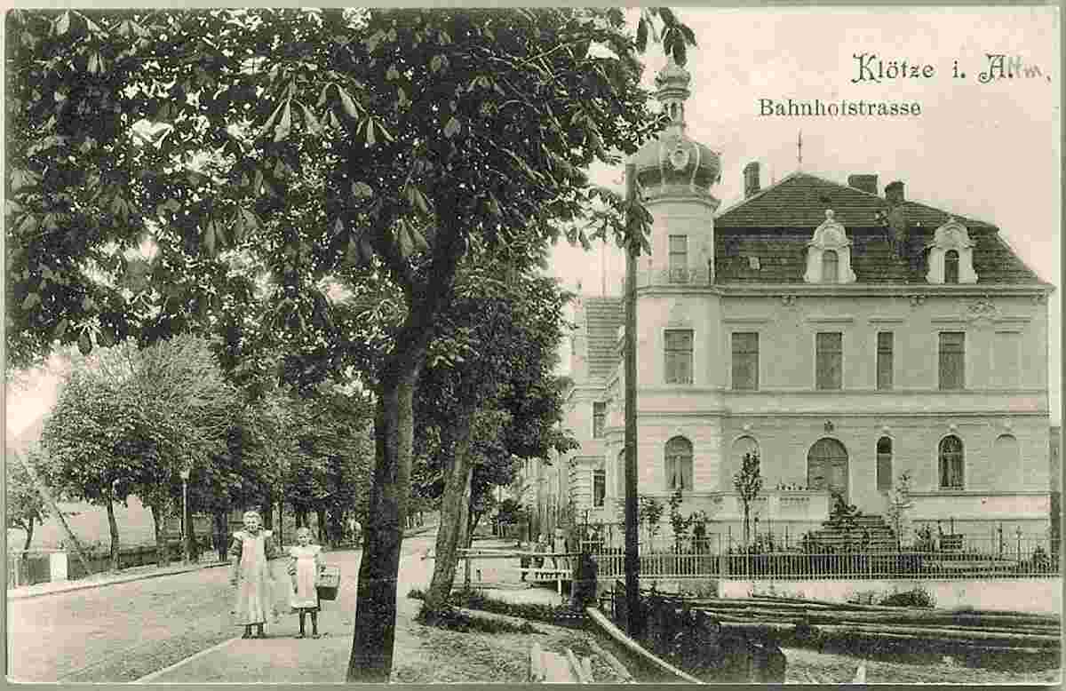 Klötze. Bahnhofstraße, 1910