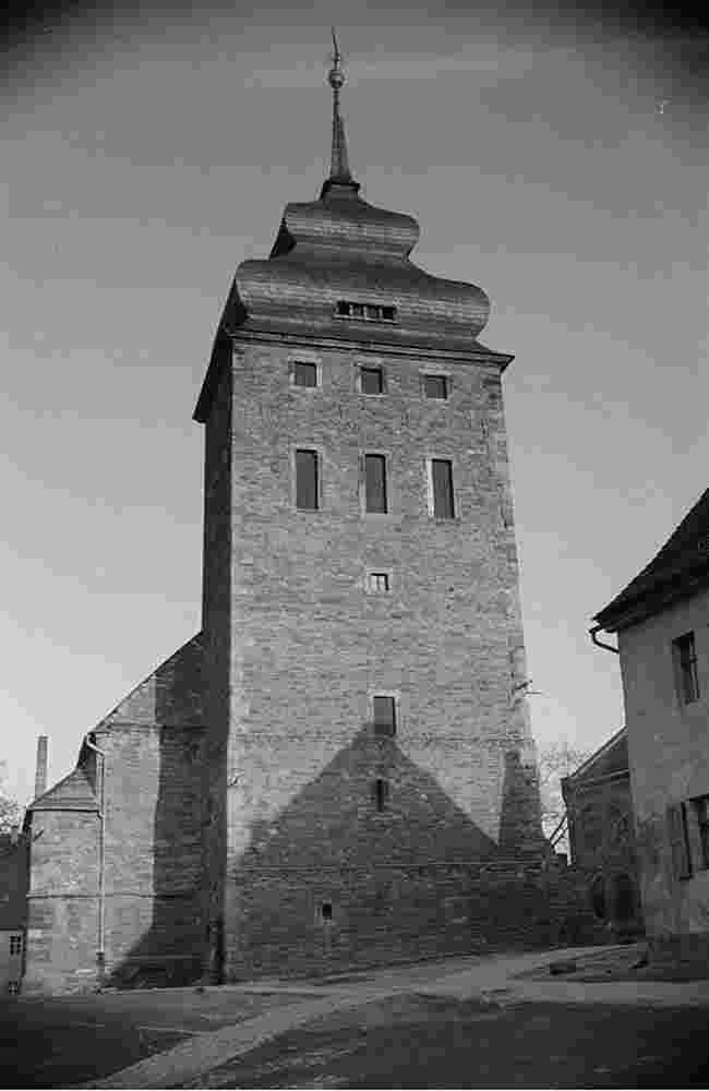 Könnern. Stadtkirche St Wenzeslaus, 1953