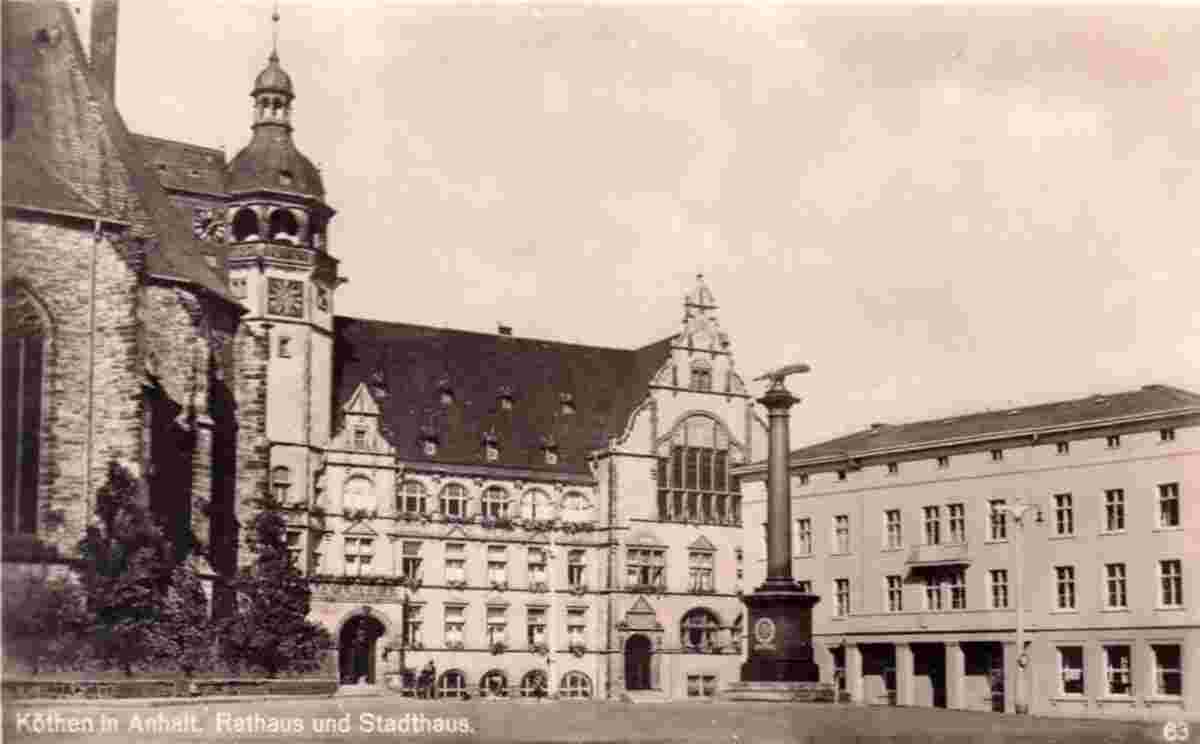 Köthen. Rathaus und Stadthaus