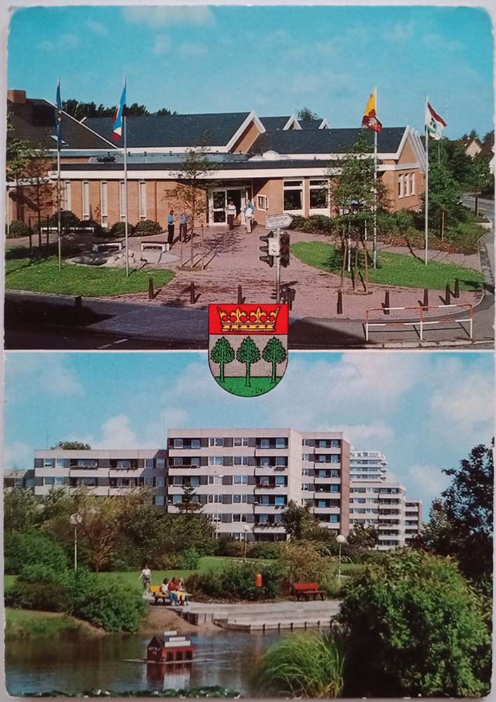 Kronshagen. Bürgerhaus, Fussteigkoppel, 1985