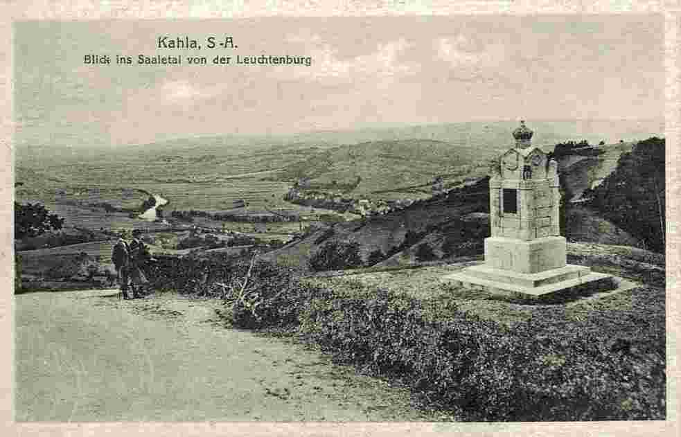 Kahla. Blick ins Saaletal, 1920