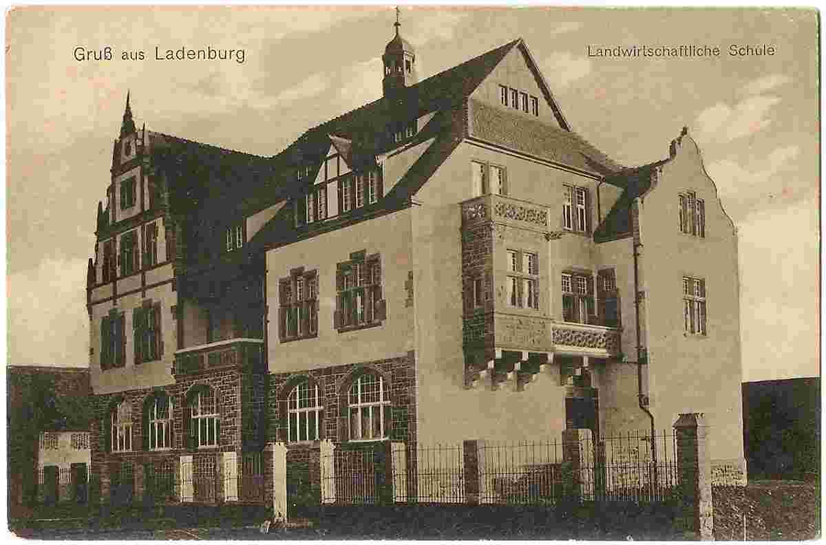 Ladenburg. Landwirtschaftliche Schule, um 1920