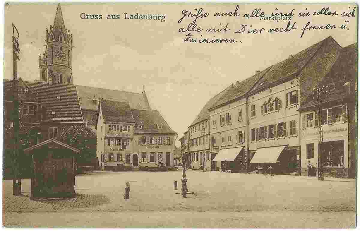 Ladenburg. Marktplatz, 1926