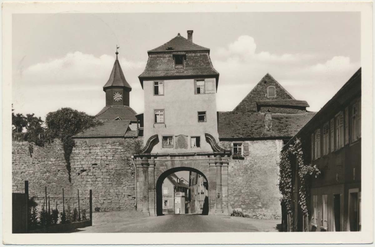 Lauffen am Neckar. Heilbronner Tor, 1957