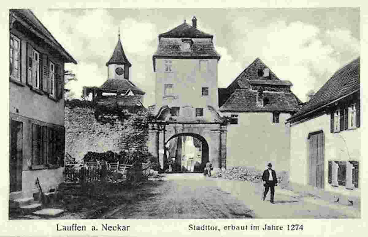 Lauffen am Neckar. Stadttor (erbaut im Jahre 1274), 1910