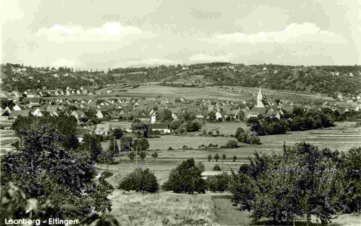 Leonberg. Eltingen - Gesamtansicht, 1957