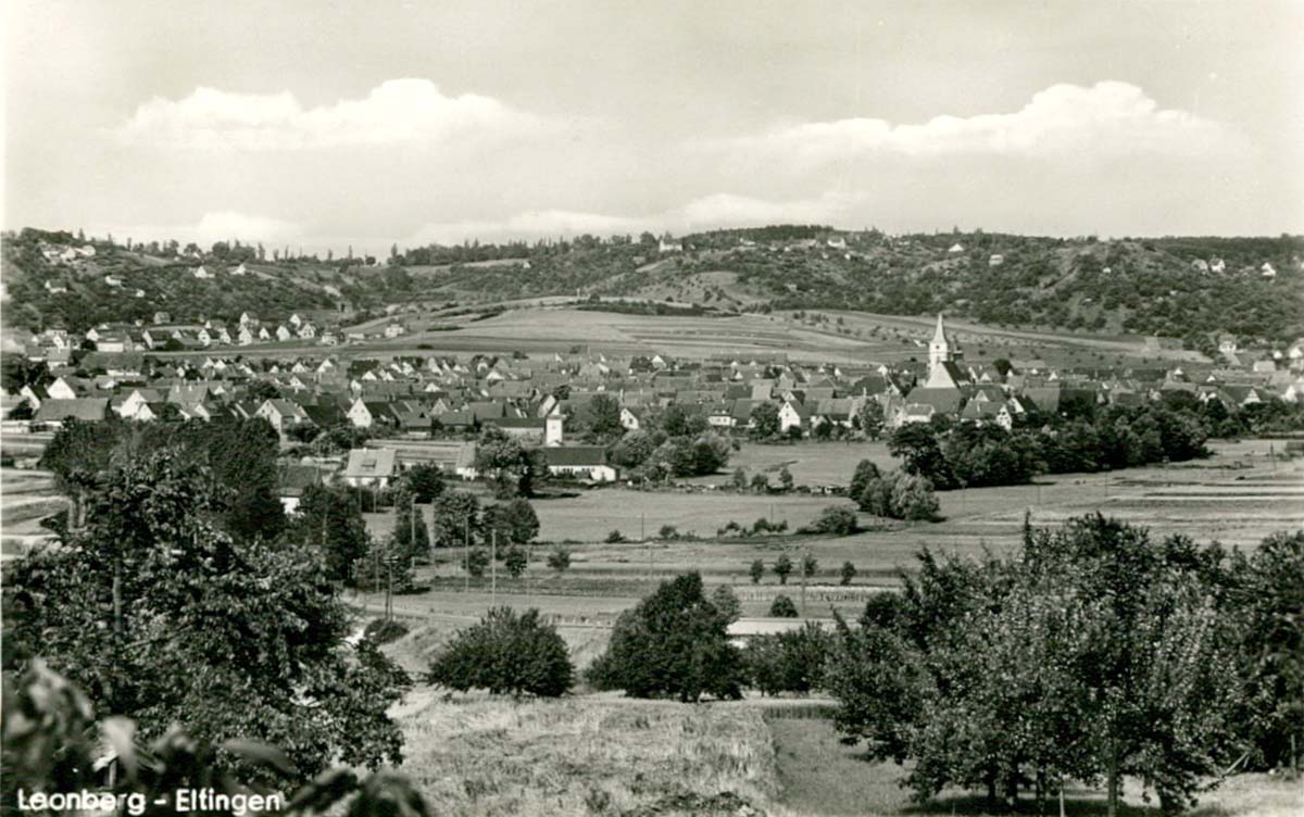 Leonberg. Eltingen - Gesamtansicht, 1957