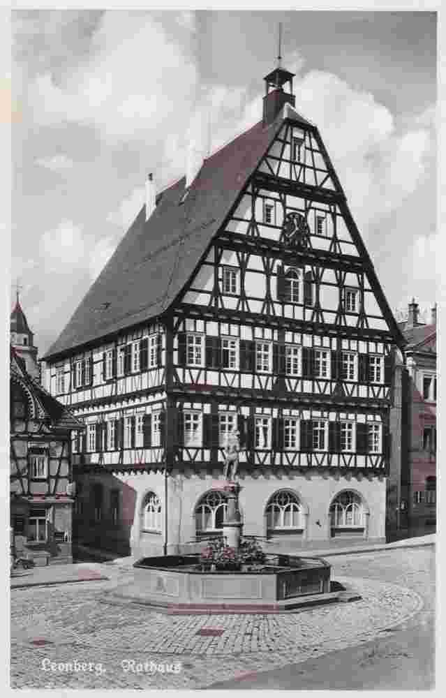 Leonberg. Rathaus, 1943