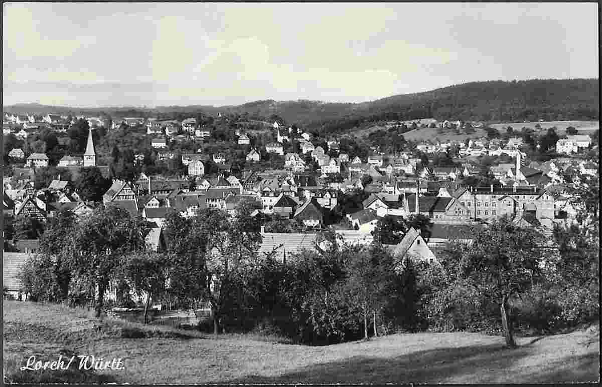 Lorch. Panorama von Stadt