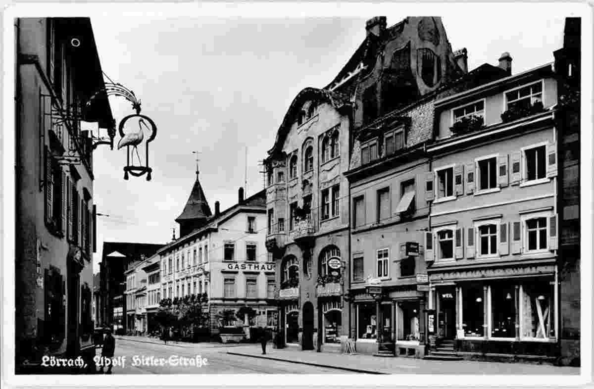 Lörrach. Adolf Hitler-Straße, Gasthaus zur Krone