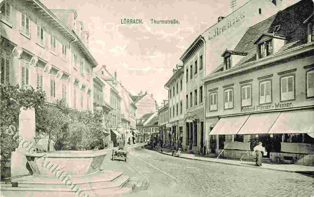 Lörrach. Turmstraße, Brunnen