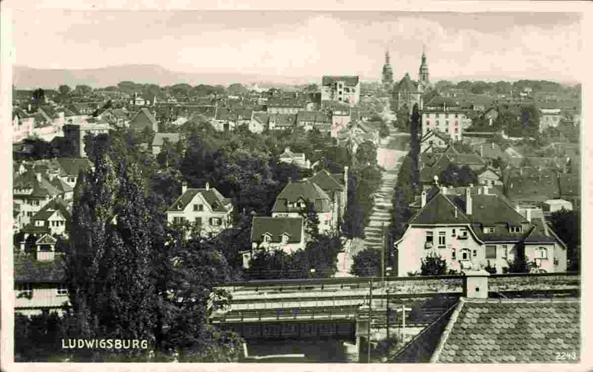 Panorama von Ludwigsburg, 1933