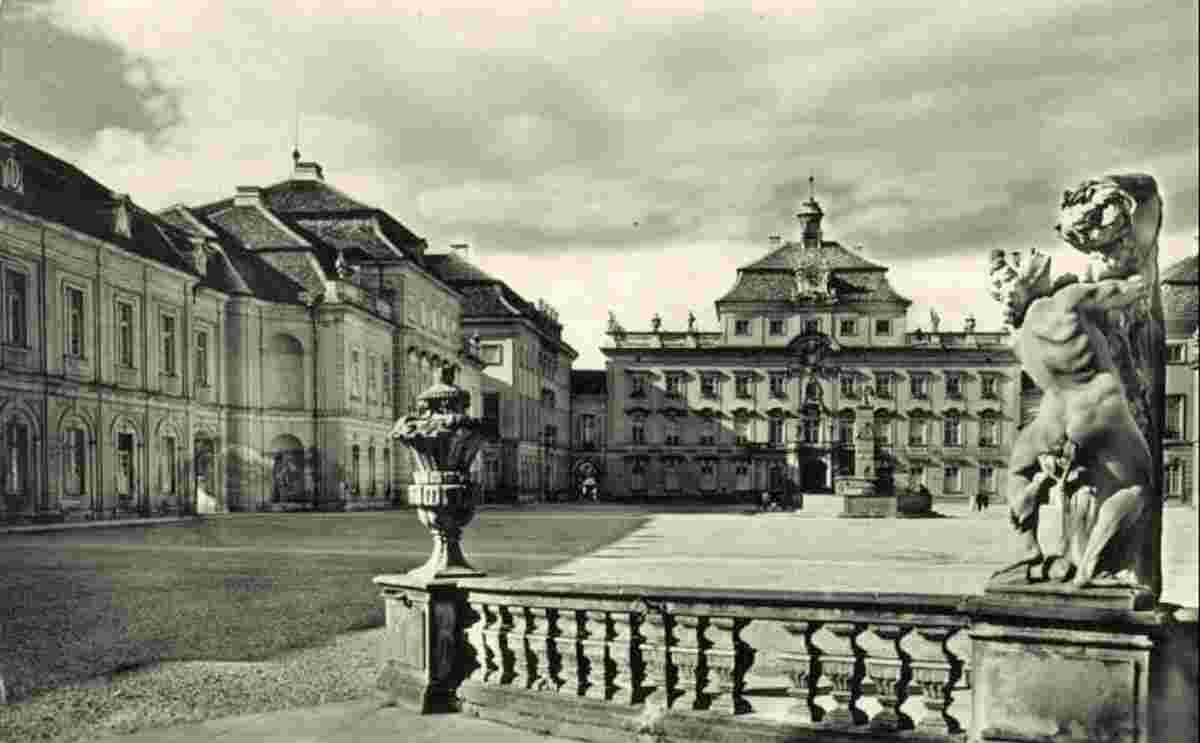 Ludwigsburg. Schloßhof, um 1960