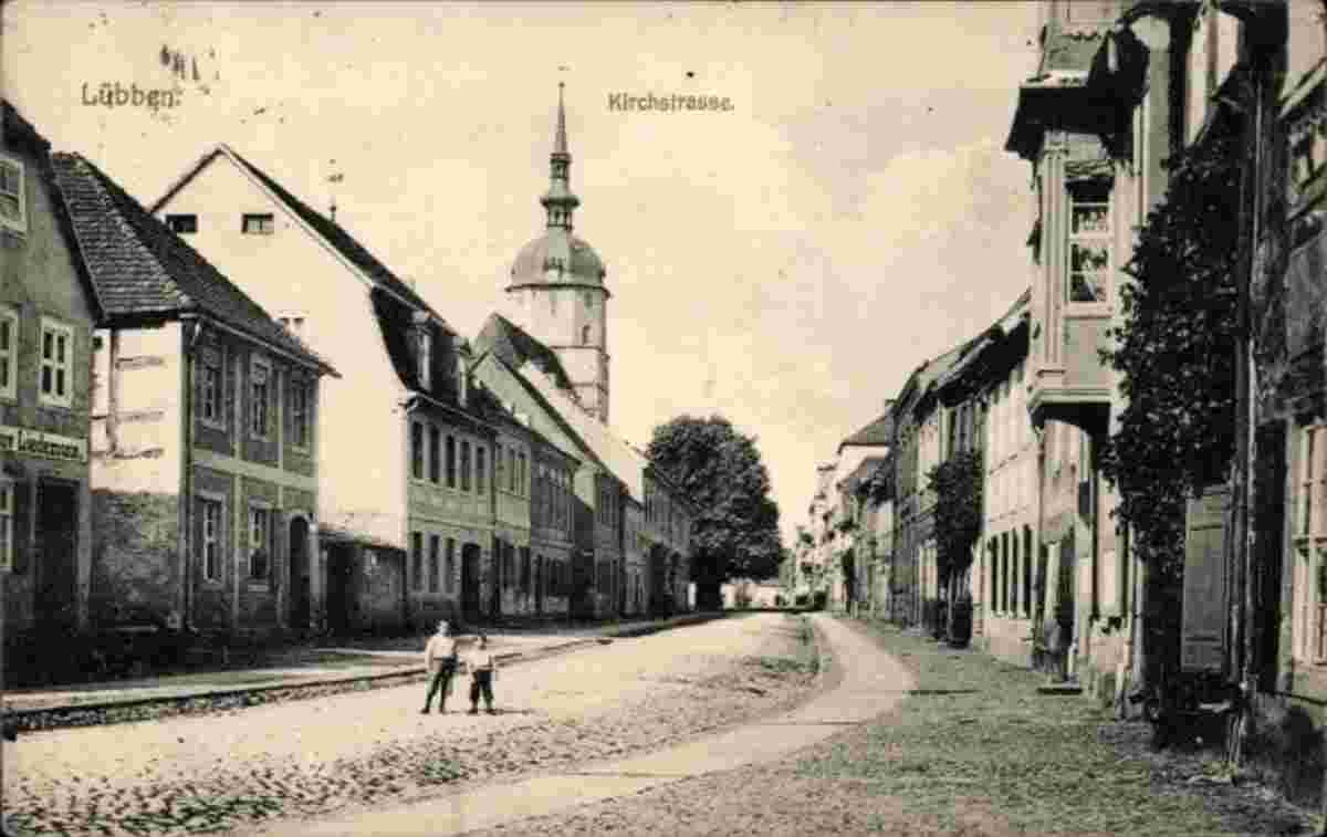 Lübben. Kirchstraße, Handlung von Liedemann, 1917