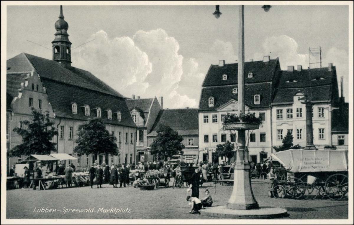 Lübben (Spreewald). Marktplatz, 1935