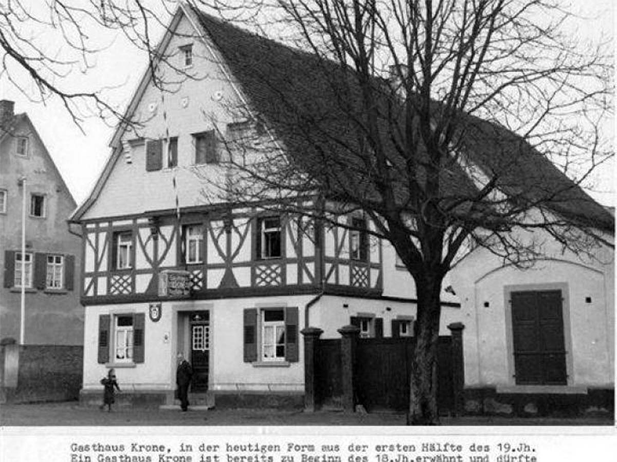 Lampertheim. Gasthaus 'Zur Krone'