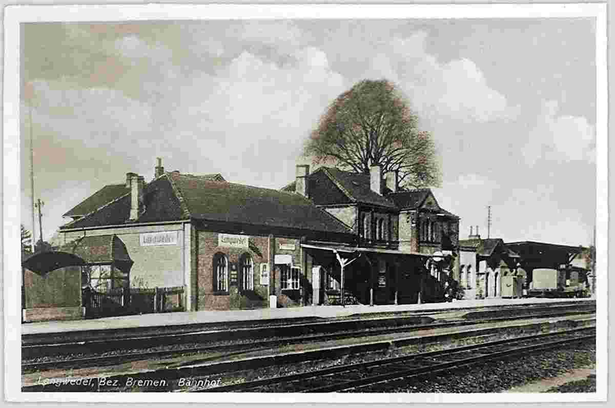 Bahnhofsgebäude Langwedel um 1950