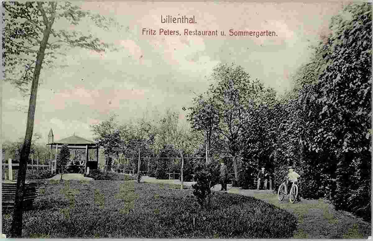 Lilienthal. Fritz Peters, Restaurant und Sommergarten