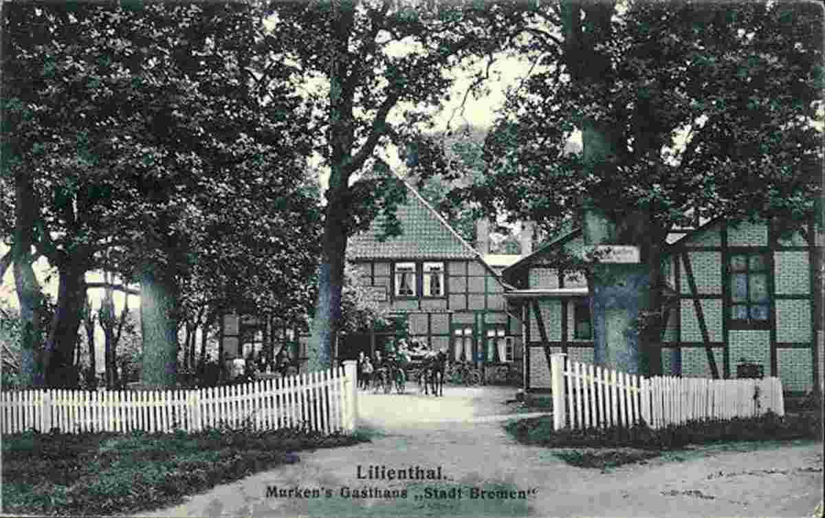 Lilienthal. Gasthaus 'Stadt Bremen' von H. G. Murken's, 1913