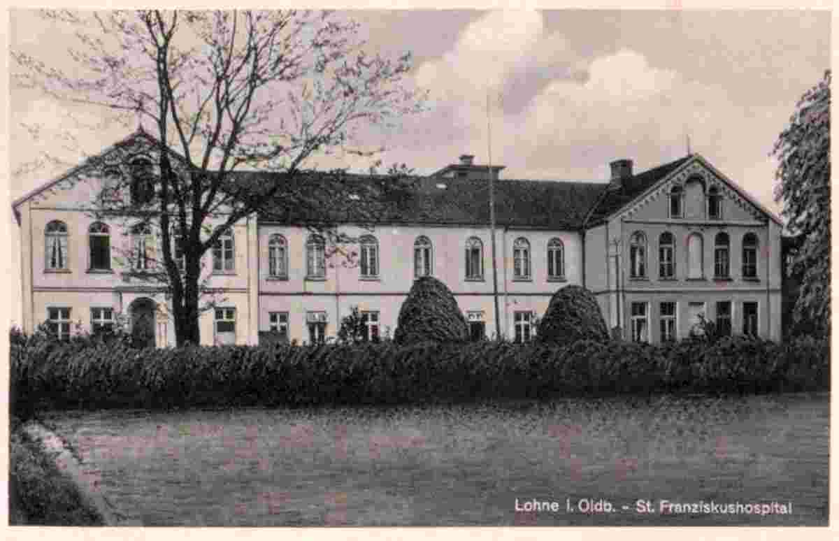 Lohne. St Franziskus Hospital, um 1955