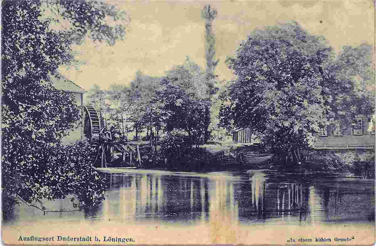 Löningen. Duderstadt - Alte Wassermühle und Mühlenteich