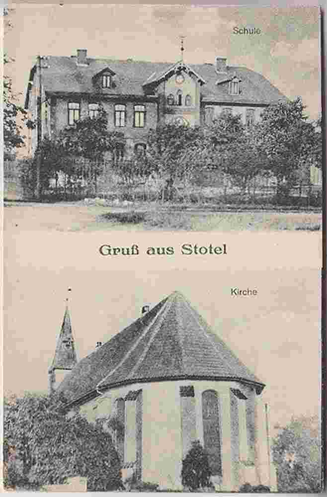 Loxstedt. Stotel - Schule und Kirche