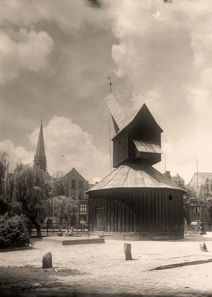 Lüneburg. Alter Kran, um 1930
