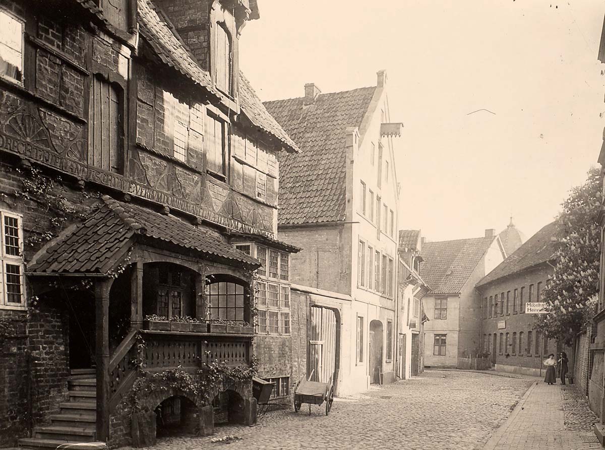 Lüneburg. Am Werder, Blick nach Südosten, um 1930