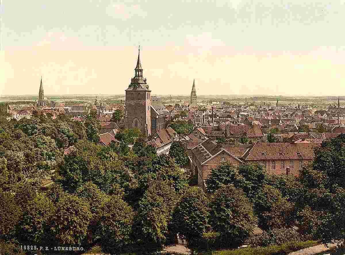 Lüneburg. Panorama der Stadt