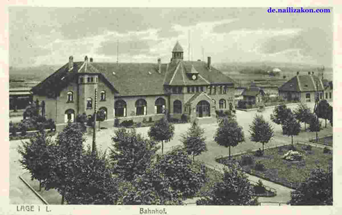 Lage. Bahnhof, 1917