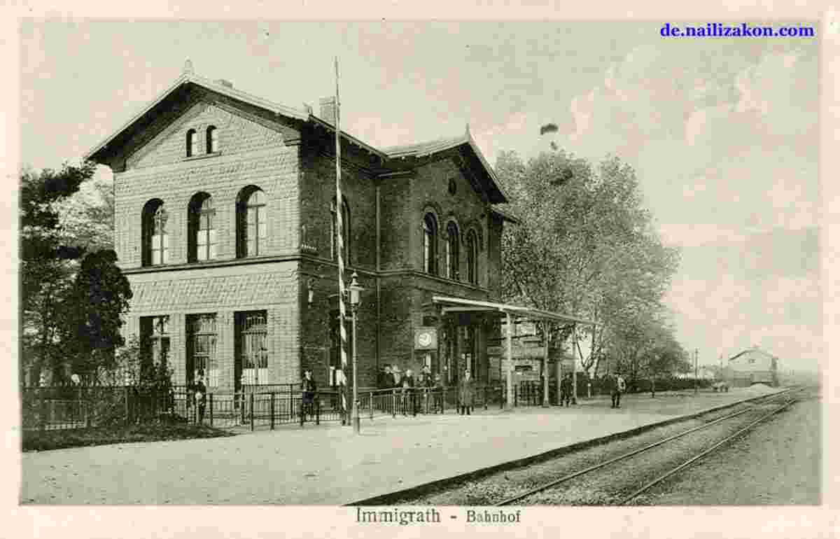Langenfeld. Bahnhof, um 1910