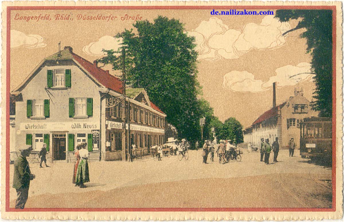 Langenfeld (Rheinland). Düsseldorfer Straße, 1916