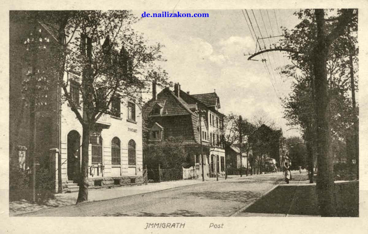 Langenfeld (Rheinland). Stadtteil Immigrath - Postamt, 1921
