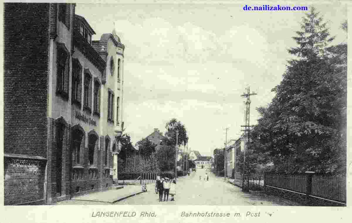 Langenfeld. Postamt am Bahnhofstraße