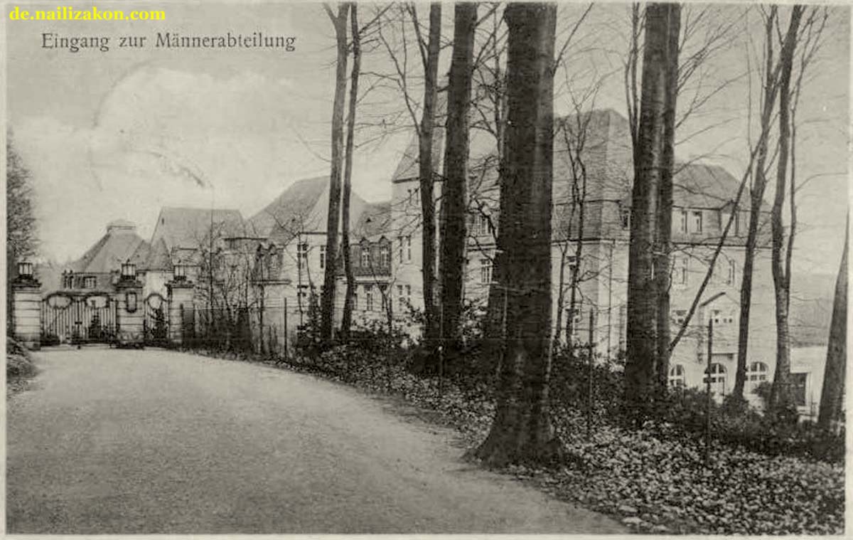 Leichlingen (Rheinland). Heilstätte Roderbirken - Eingang zur Männerabteilung