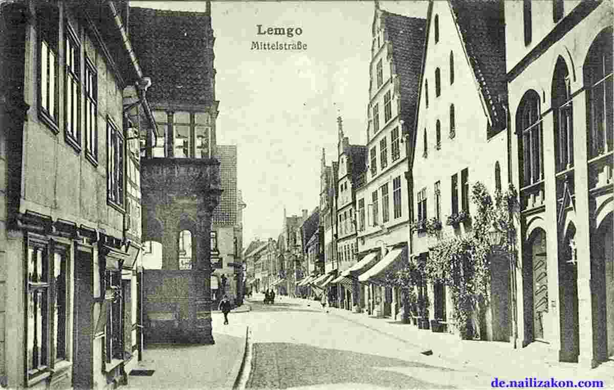 Lemgo. Mittelstraße, 1922