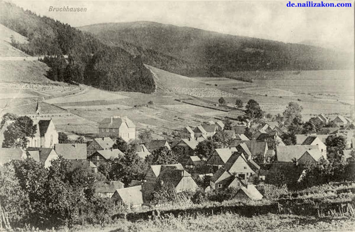 Lennestadt. Panorama von Ortsteil Bruchhausen, 1910