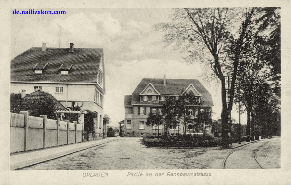 Leverkusen. Opladen - Rennbaumstraße, 1924