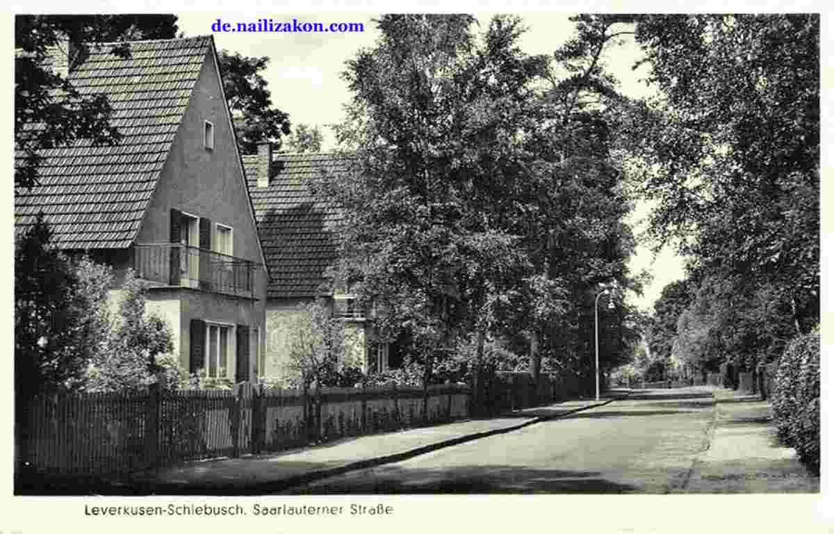 Leverkusen. Saarlauterner Straße, 1957