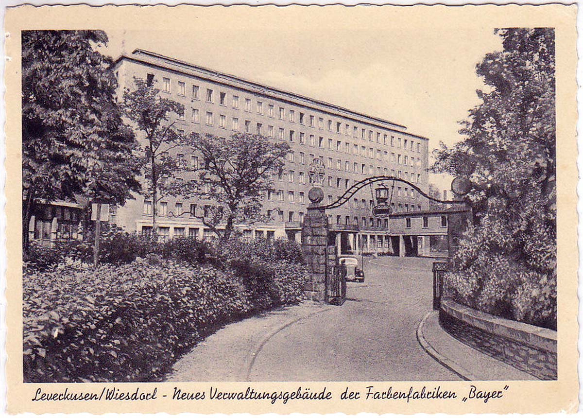 Leverkusen. Verwaltungsgebäude der Farbenfabriken 'Bayer'