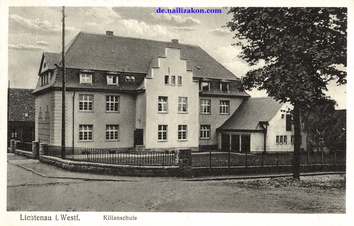 Lichtenau. Kilianschule, um 1925