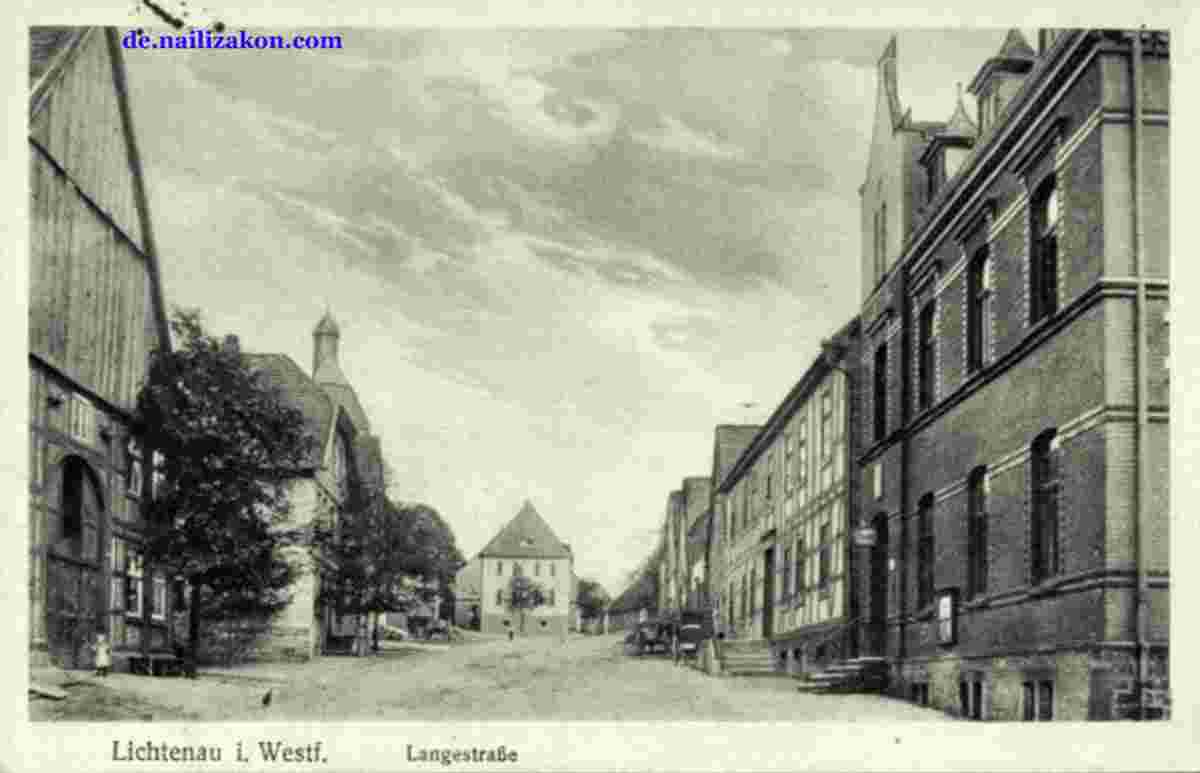 Lichtenau. Lange Straße, 1929