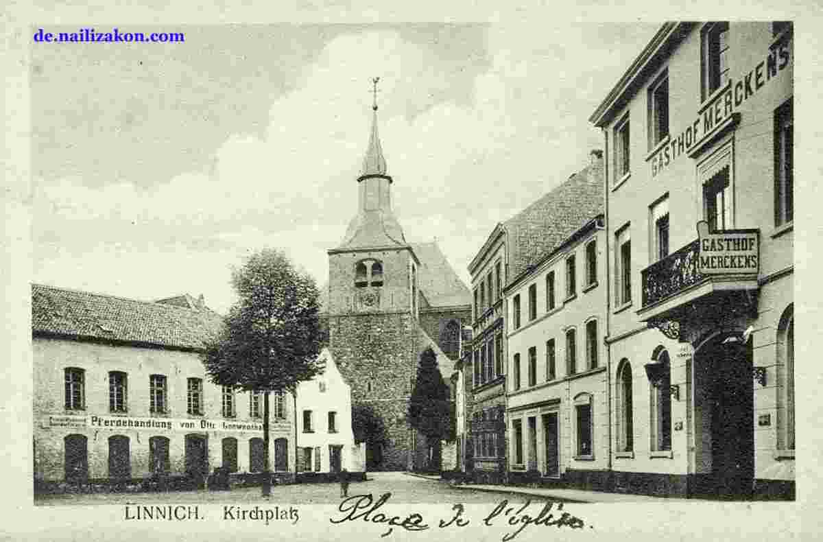 Linnich. Kirchplatz, 1919