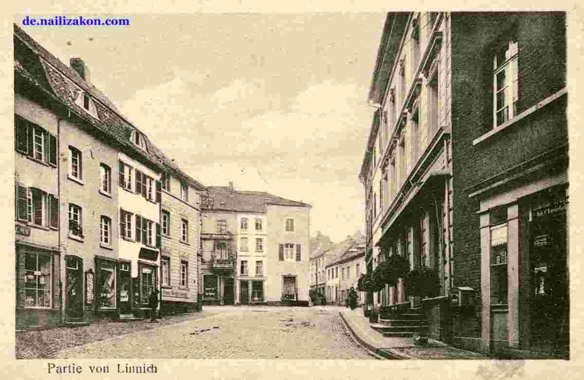 Linnich. Panorama von Stadtstraße